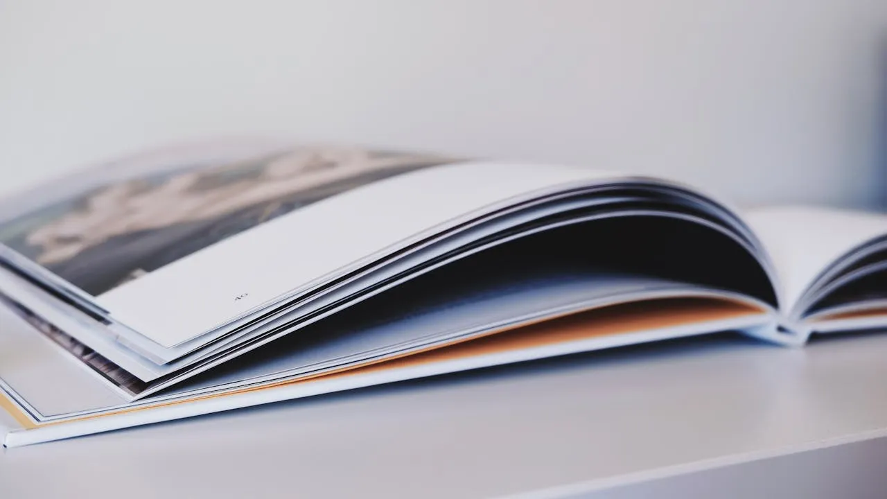 Colorful Textbooks with Charts and Illustrations